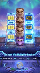 Totem Wonders · Pantau reel pengganda kemenangan di sisi samping setiap kali putaran berhenti.